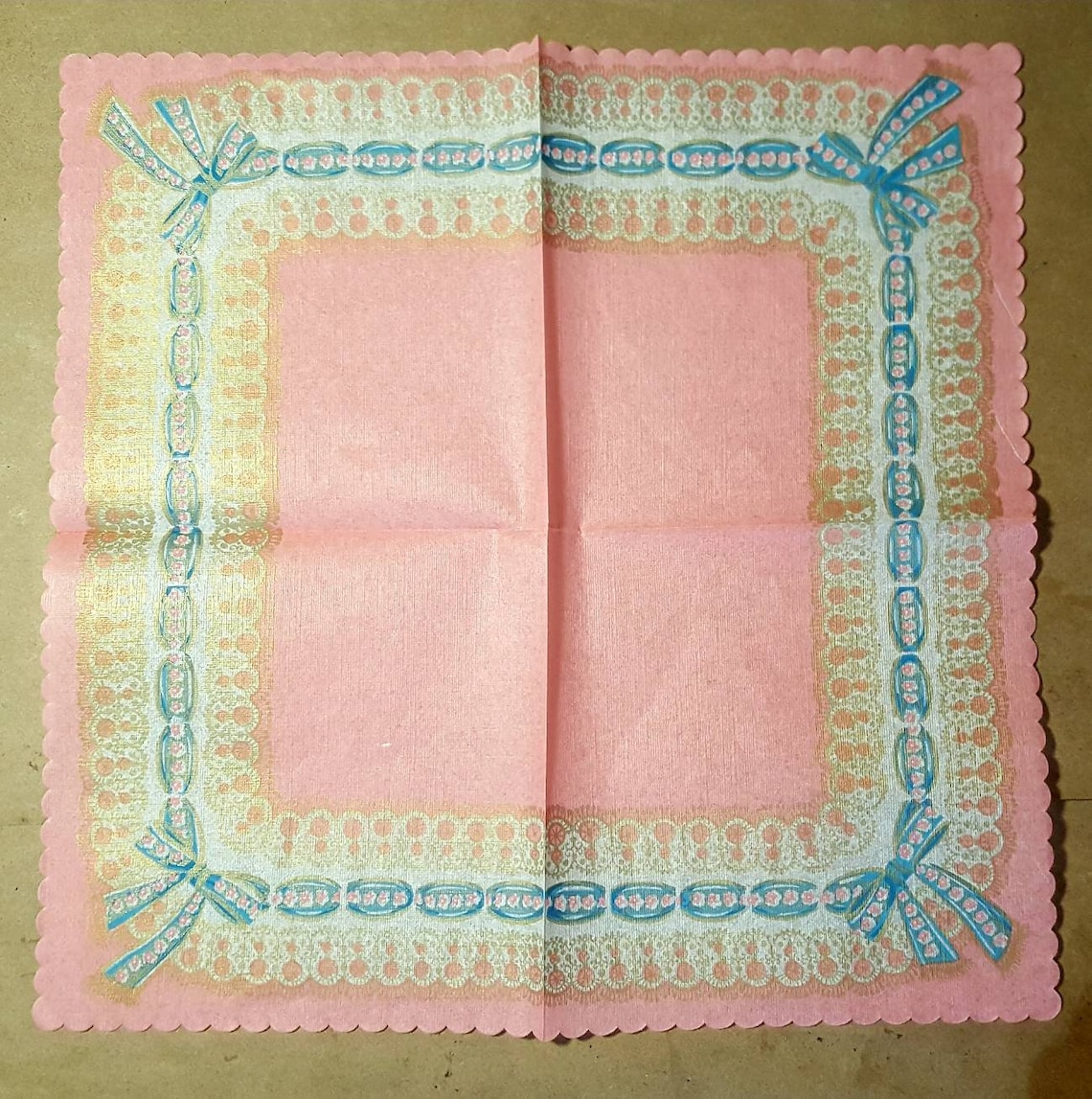 8 Beautiful Paper Decorative Napkins Scrapbooking Junk Etsy