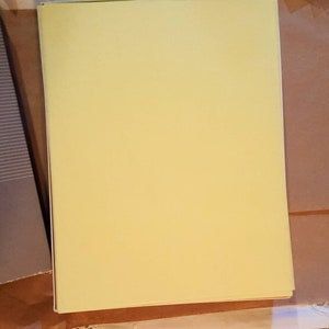Onion skin paper, yellow, vintage, thin paper, stationery, translucent paper, tracing paper, 10 sheets per quantity