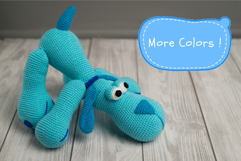 Blue Dog Toy Knitted Dog Knitted Toys Knitted Animals Dog Etsy