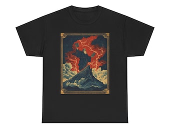 Moses Exodus & The Ten Commandments  Art Tee | Vintage Poster Style T-Shirt
