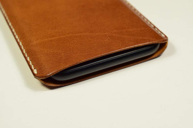 Personalized iPhone X Kangaroo Leather Sleeve/Case/Cover, iPhone x leather Cover, iPhone x Leather Case, iPhone x Leather Sleeve image 3