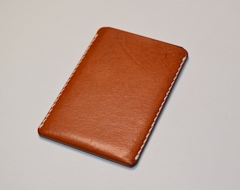 Personalised Kangaroo Leather Card Holder: Slim Wallet