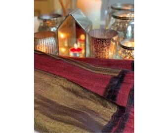 Arunima metallic kasjmier omslagdoek