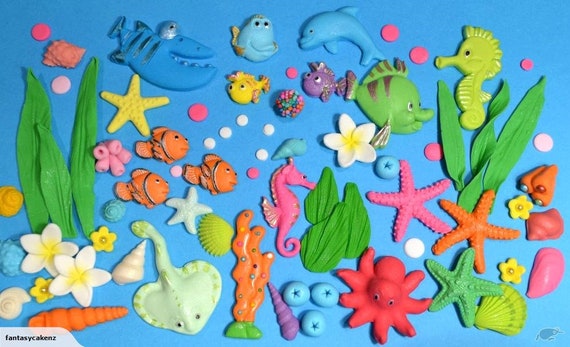 Under The Sea Cake Topper Cake Decoration Etsy