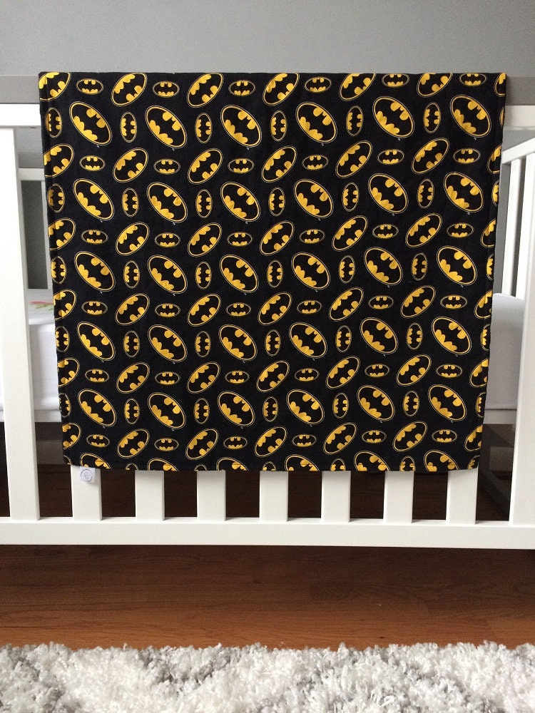 Batman Baby Blanket Personalized Baby Blanket Minky Blanket Etsy