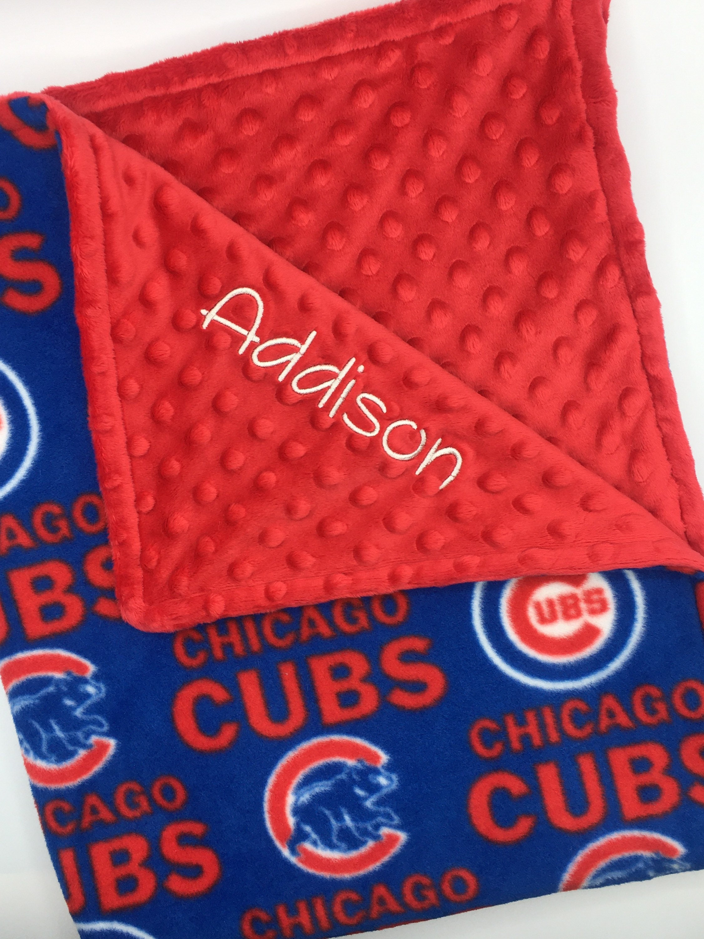 Chicago Cubs Baby Blanket / Chicago Cubs Baby Gifts / Chicago Etsy