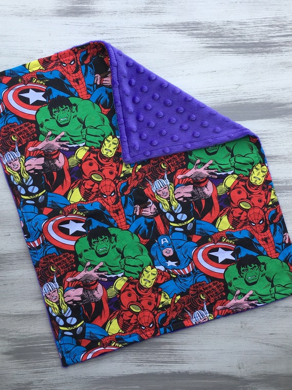 marvel baby blanket