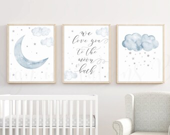 stars and moon theme nursery