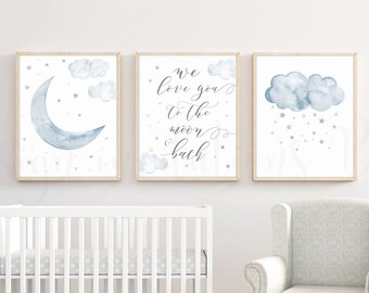 star and moon nursery theme