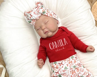 Baby Girl Coming Home Outfit Christmas, Baby Boy First Christmas Outfit, Newborn Christmas Outfit, My First Christmas Outfit