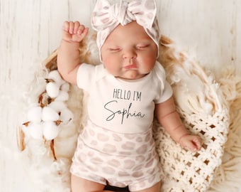 Personalized Baby Girl Onesie®, Coming Home Outfit Baby Girl