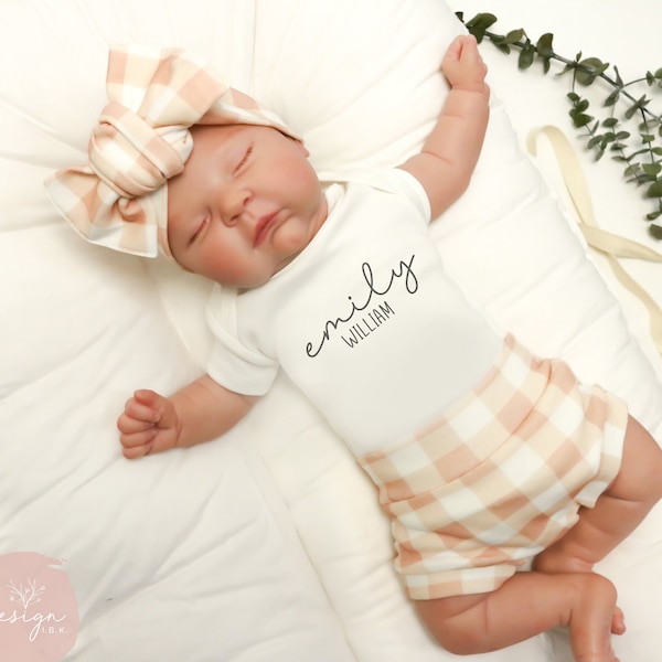 Baby Girl Coming Home Outfit Spring, Personalized Newborn Girl Coming Home Outfit, Newborn Gender Neutral Take Home Hospital Outfit