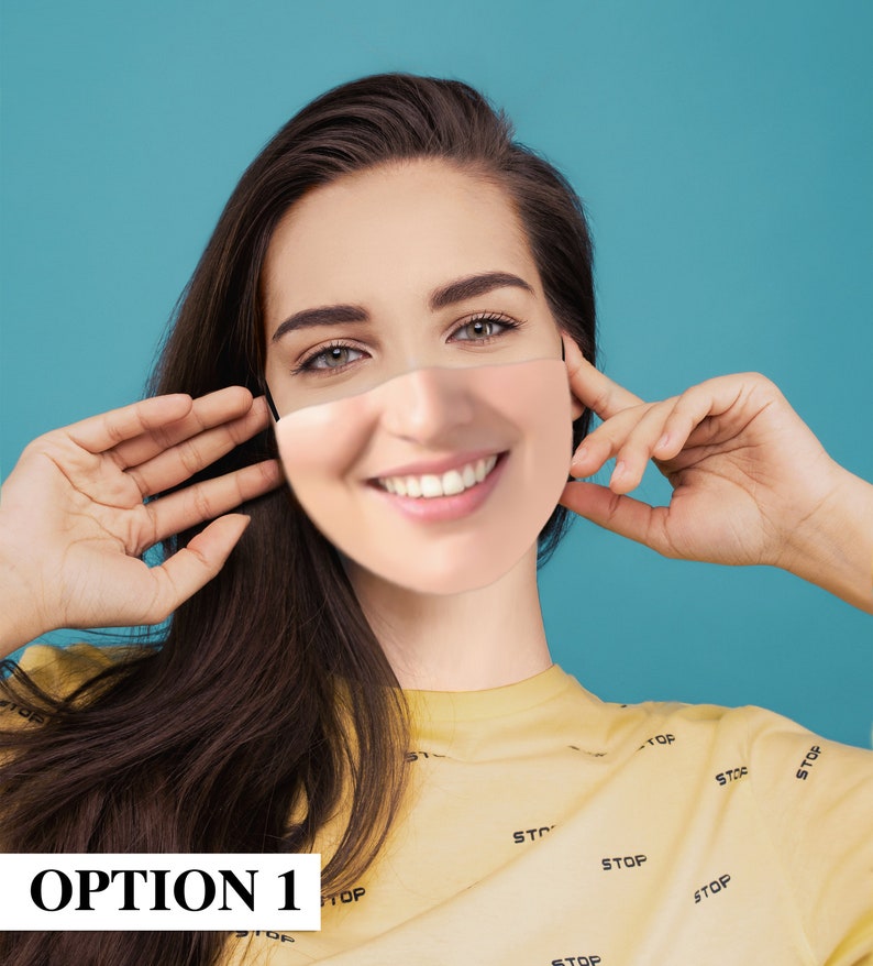 Face Mask with Filter Selfie Personalized Face Mask Custom Etsy