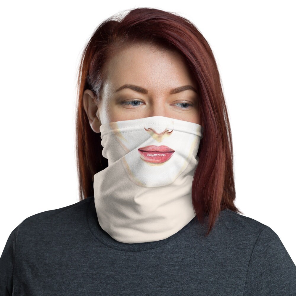 funny face neck gaiter