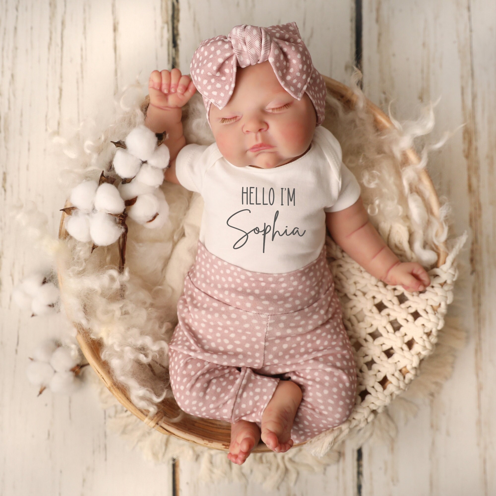 Newborn Baby Girl Outfits Etsy