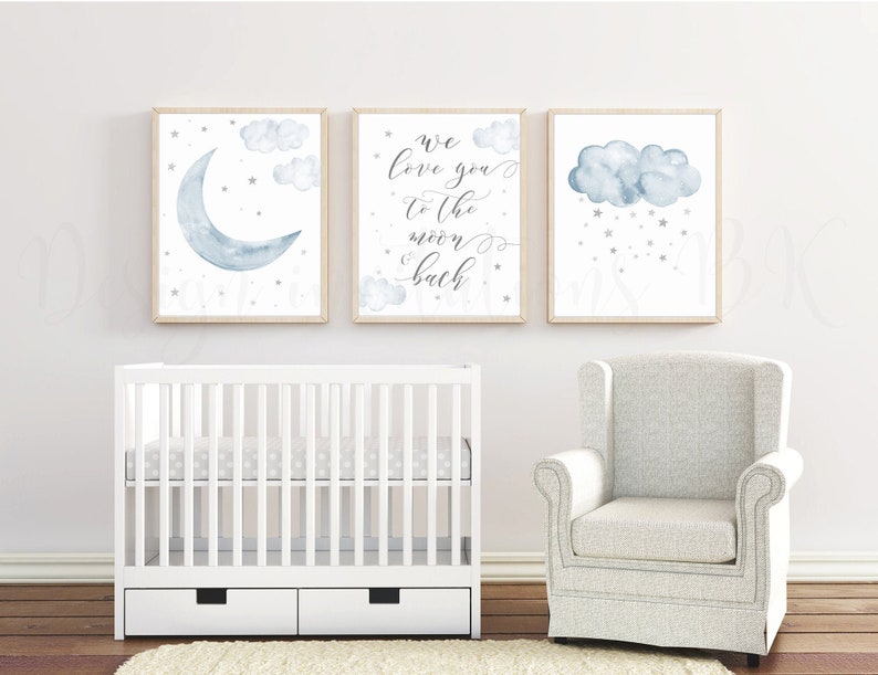 Nursery Wall Art Boy Nursery Decor Neutral Baby Room Decor | Etsy