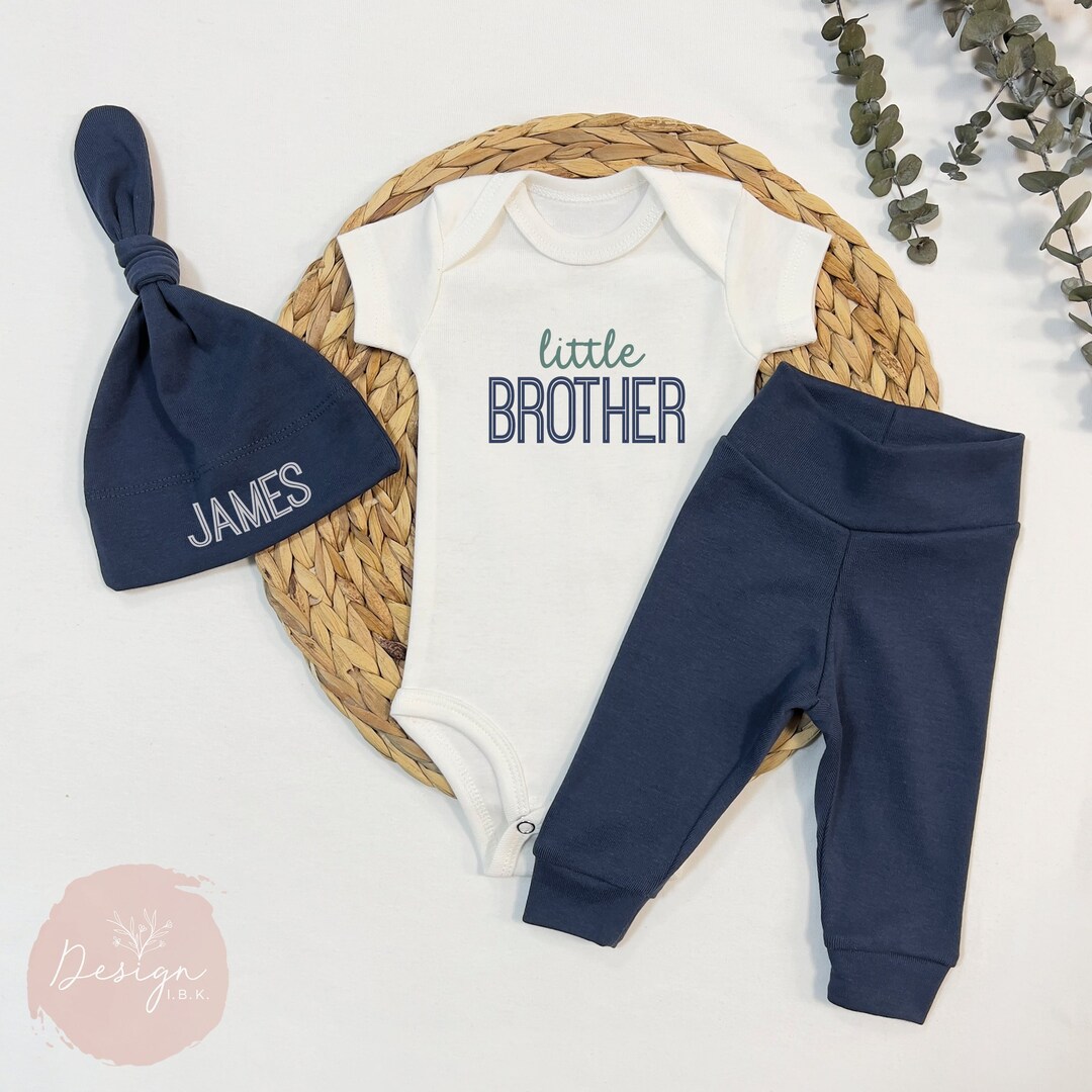 Little Brother Newborn Coming Home Outfit, Lil Bro Coming Home Outfit