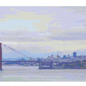 San Francisco Skyline Downloadable Cross Stitch Pattern