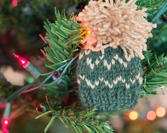 Stickmönster för minimössa och julgranskulor