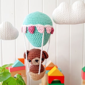 Pattern - Hot Air Balloon and Teddy (Amigurumi, PDF)