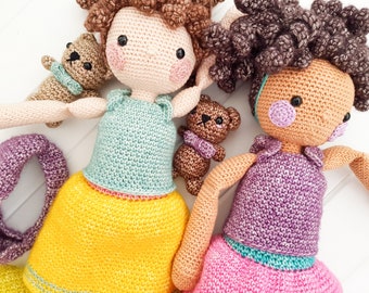 Pattern - Hey you, Frankie-Lou! (PDF, Doll, Baby Carrier and Teddy Bear Amigurumi)