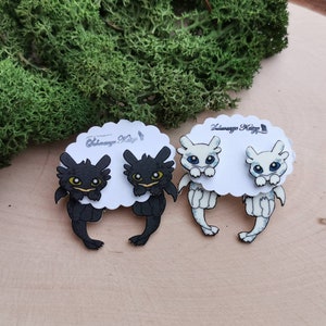Day & Nightshade inspired ear studs