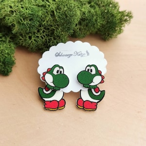 Yoshi, Super Mario inspired earrings