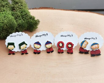South Park inspired earrings