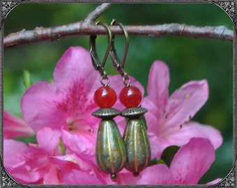 Earrings Red Melon