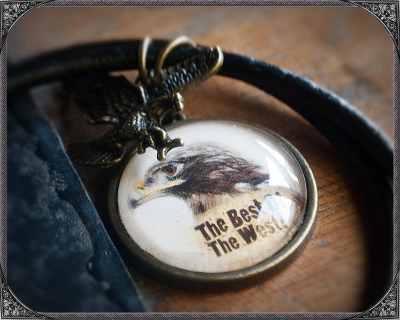 WesternCountry Cabochon Necklace Eagle