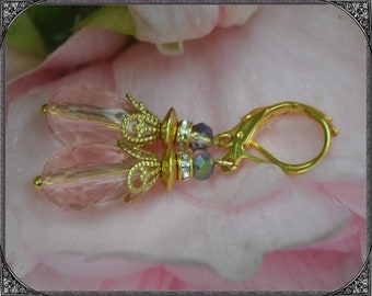 Earrings Gold-Pink