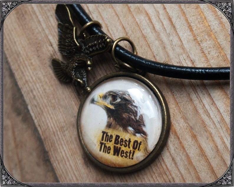WesternCountry Cabochon Necklace Eagle