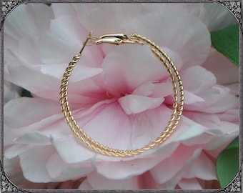 Boho Creolen Gold  5 cm