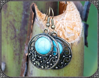 Turquoise Boho Earrings