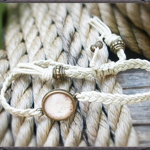 Linen coloured Cabochon Bracelet image 4