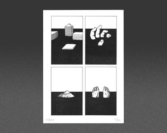 Schwarzes Meer - A5 Riso Print Limitierte Auflage