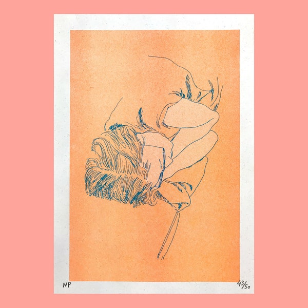 Sleeping - Limited Edition A5 riso print