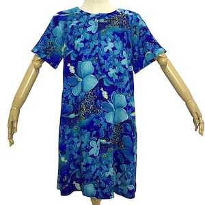 Vintage 1960er Jahre 1970er Jahre Aloha Hawaiian Kleid Vintage Womens Honolulu Hawaii Kleid Rinde Tuch