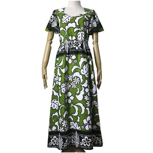 Jahrgang 1960s 1970s Aloha Hawaii Kleid Vintage Womens Aloha Rindentuch Kleid