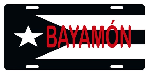 Bayamon Puerto Rico Flag Background Novelty License Plate 6/" x 12/"