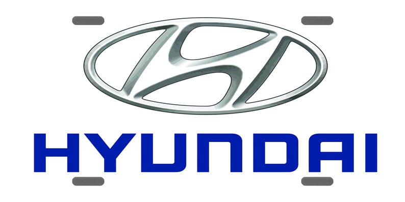 HYUNDAI Custom License Plate CAR Emblem LOGO Version 1 | Etsy