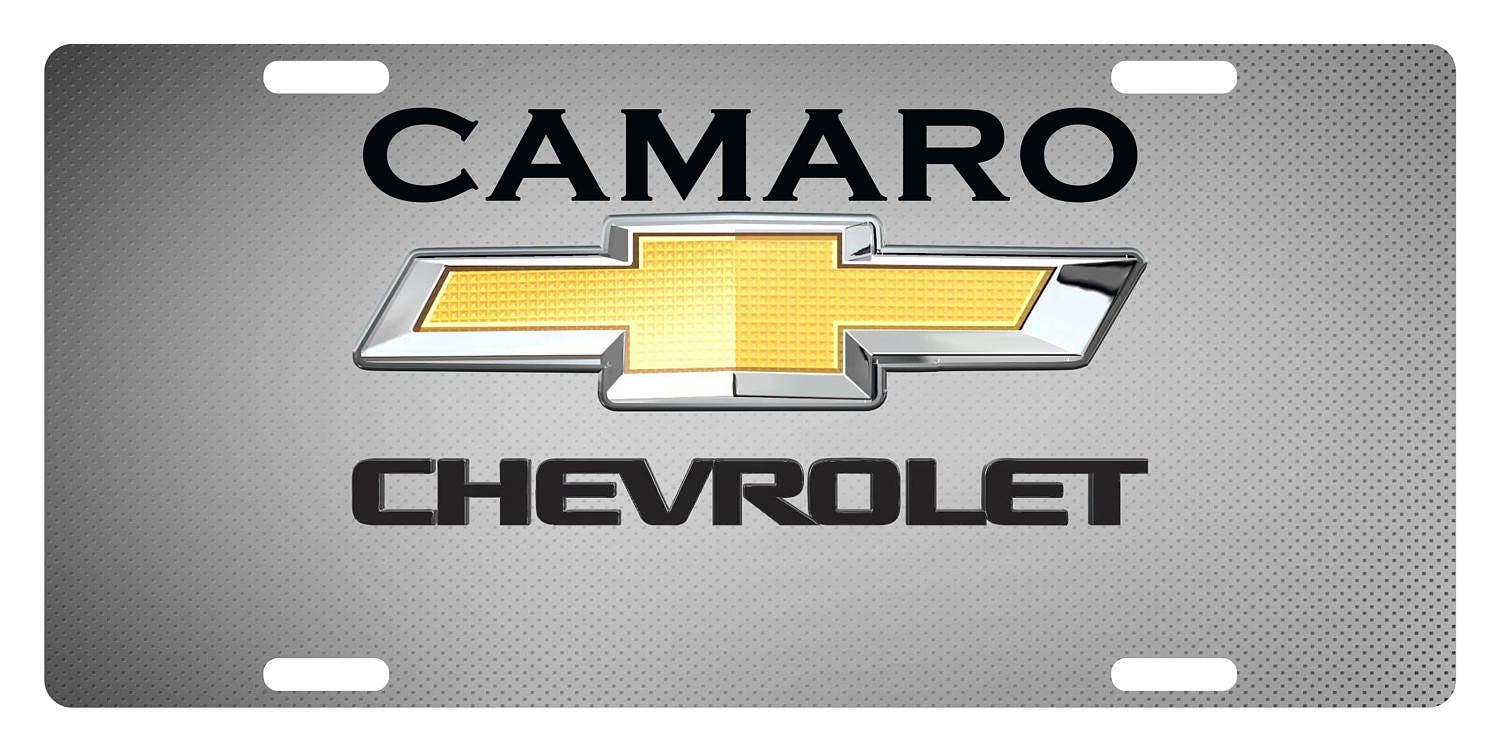 CHEVROLET CAMARO Custom License Plate Car Emblem Etsy