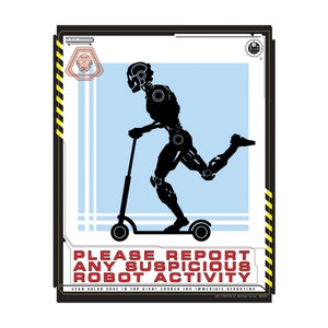 Por favor, informe de cualquier actividad sospechosa del robot. Scooter
