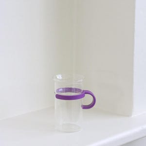 Vintage Bodum Glass Mugs ~ Purple