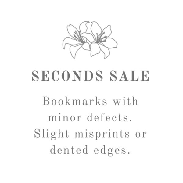 SECONDS SALE – Bookmarks with minor defects