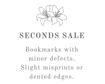 SECONDS SALE – Bookmarks with minor defects