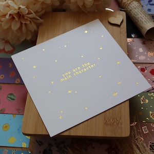 Foiled Bookish Grußkarte oder Print-Set (3er-Pack)