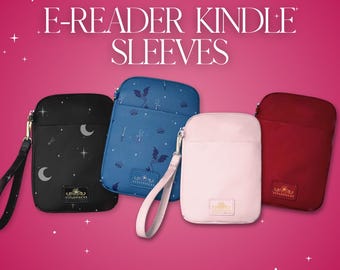 E-Reader Sleeves (Moon & Stars, Fantasy, Pink, Girly, Red, Spicy, Luxury, PU Leather, Gold, )