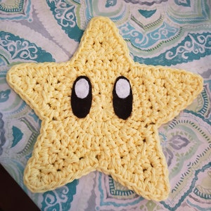 Super Mario Crochet Star Coaster