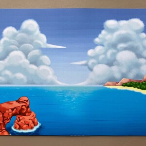 Póster tamaño A4 impreso en papel reciclado de la película Exploradores del cielo y la playa de Pokémon Mystery Dungeon